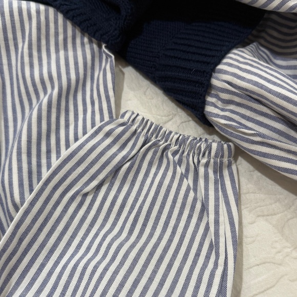 Free Assembly Navy and White Striped Kids Dress - Picture 5 of 5